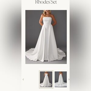 Rhodes Overskirt for Wedding Dress - detachable skirt